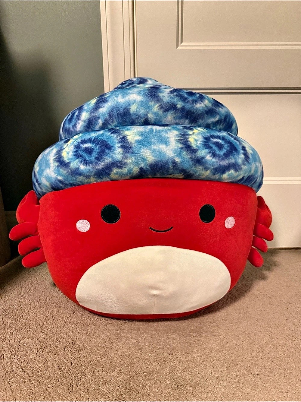 Squishmallows Indie the Hermit Crab Plush Red & Blue